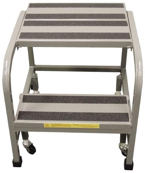 PW Platforms - 3 Step Stand - Office Mobile Stand, 300 Lb Capacity, 30" Platform Height, 20" Base Width x 28" Base Depth - Apex Tool & Supply