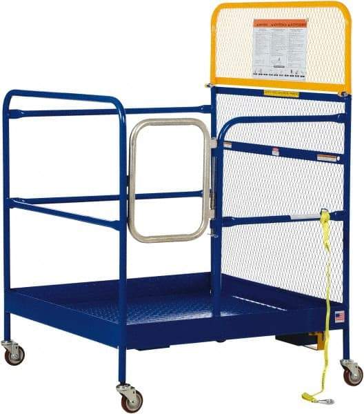 Vestil - Platform - Forklift Work Platform, 1,000 Lb Capacity - Apex Tool & Supply