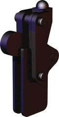 De-Sta-Co - 5,058 Lb Holding Capacity, Vertical Handle, Manual Hold Down Toggle Clamp - 200° Bar Opening, Weldable Base, Oxide Finish, Forged Alloy Steel - Apex Tool & Supply