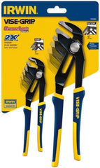 Irwin - 2 Piece GrooveLock Plier Set - Comes in Clamshell - Apex Tool & Supply