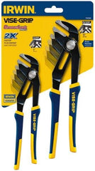 Irwin - 2 Piece GrooveLock Plier Set - Comes in Clamshell - Apex Tool & Supply
