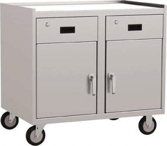 Jamco - 36" Wide x 34" High x 24" Deep, Mobile Closed Cabinet - 1,200 Lb Capacity, 18" Shelf Clearance - Apex Tool & Supply