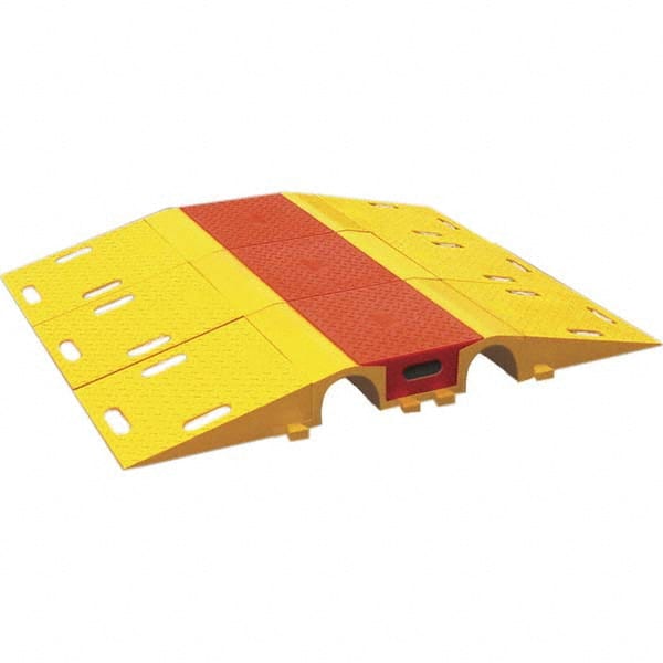 Checkers - On Floor Cable Covers Cover Material: Polyurethane Number of Channels: 1 - Apex Tool & Supply