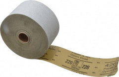 3M - 220 Grit, Silicon Carbide Adhesive Backed Sanding Sheets - Sheet Roll, 2-3/4" x 50 Yds., Very Fine Grade, A Weighted Backing - Apex Tool & Supply