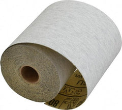 3M - 80 Grit, Silicon Carbide Adhesive Backed Sanding Sheets - Sandpaper Roll, 4-1/2" x 10 Yds., Medium Grade, A Weighted Backing - Apex Tool & Supply