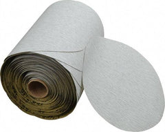 3M - 6" Diam, 150 Grit Silicon Carbide Adhesive PSA Disc - Fine Grade, Gray, A Weighted Backing, Flexible, Use with Random Orbital Sanders - Apex Tool & Supply