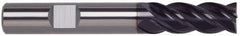 Guhring - 7/16", 2" LOC, 7/16" Shank Diam, 4-1/2" OAL, 4 Flute, Solid Carbide Square End Mill - Single End, FIREX Finish, Spiral Flute, Variable° Helix, Centercutting, Right Hand Cut, Right Hand Flute, Series 4250 - Apex Tool & Supply