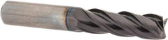 Guhring - 3/8", 1" LOC, 3/8" Shank Diam, 2-1/2" OAL, 4 Flute, Solid Carbide Square End Mill - Single End, FIREX Finish, Spiral Flute, 35/38° Helix, Centercutting, Right Hand Cut, Right Hand Flute, Series 3114 - Apex Tool & Supply