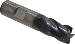Guhring - 5/8", 3/4" LOC, 5/8" Shank Diam, 3" OAL, 4 Flute, Solid Carbide Square End Mill - Single End, FIREX Finish, Spiral Flute, 35/38° Helix, Centercutting, Right Hand Cut, Right Hand Flute, Series 3099 - Apex Tool & Supply