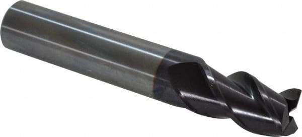 Guhring - 14mm, 22mm LOC, 14mm Shank Diam, 83mm OAL, 3 Flute, Solid Carbide Square End Mill - Single End, FIREX Finish, Spiral Flute, 45° Helix, Centercutting, Right Hand Cut, Right Hand Flute, Series 3741 - Apex Tool & Supply