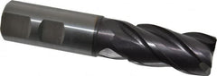 Guhring - 25mm, 45mm LOC, 25mm Shank Diam, 121mm OAL, 4 Flute, Solid Carbide Square End Mill - Apex Tool & Supply