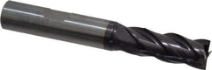 Guhring - 12mm, 26mm LOC, 12mm Shank Diam, 83mm OAL, 4 Flute, Solid Carbide Square End Mill - Single End, FIREX Finish, Spiral Flute, 35/38° Helix, Centercutting, Right Hand Cut, Right Hand Flute, Series 3732 - Apex Tool & Supply