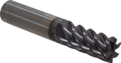 Guhring - 5/8", 1-1/4" LOC, 5/8" Shank Diam, 3-1/2" OAL, 6 Flute, Solid Carbide Square End Mill - Single End, FIREX Finish, Spiral Flute, 45° Helix, Centercutting, Right Hand Cut, Right Hand Flute, Series 3179 - Apex Tool & Supply