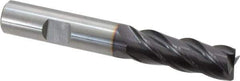Guhring - 1/2", 4 Flute, Single End, Solid Carbide, 0.031" Corner Radius End Mill - 3-1/2" OAL, 35/38° Helix, Right Hand Flute, 1-1/4" LOC, Right Hand Cut - Apex Tool & Supply