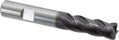 Guhring - 1/2", 4 Flute, Single End, Solid Carbide, 1/16" Corner Radius End Mill - 3-1/2" OAL, 35/38° Helix, Right Hand Flute, 1-1/4" LOC, Right Hand Cut - Apex Tool & Supply
