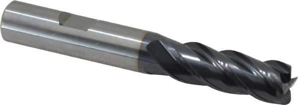 Guhring - 1/2", 4 Flute, Single End, Solid Carbide, 0.04" Corner Radius End Mill - 3-1/2" OAL, 35/38° Helix, Right Hand Flute, 1-1/4" LOC, Right Hand Cut - Apex Tool & Supply