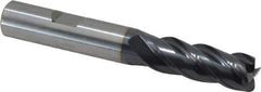 Guhring - 1/2", 4 Flute, Single End, Solid Carbide, 0.04" Corner Radius End Mill - 3-1/2" OAL, 35/38° Helix, Right Hand Flute, 1-1/4" LOC, Right Hand Cut - Apex Tool & Supply