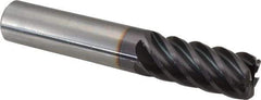 Guhring - 1/2", 6 Flute, Single End, Solid Carbide, 1/16" Corner Radius End Mill - 3" OAL, 45° Helix, Right Hand Flute, 1" LOC, Right Hand Cut - Apex Tool & Supply