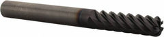 Guhring - 1/4", 6 Flute, Single End, Solid Carbide, 1/16" Corner Radius End Mill - 2-1/2" OAL, 45° Helix, Right Hand Flute, 3/4" LOC, Right Hand Cut - Apex Tool & Supply