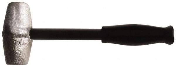 American Hammer - 4 Lb Head 1-1/2" Face Lead Alloy Hammer - 10" OAL, Steel Handle with Grip - Apex Tool & Supply
