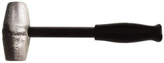 American Hammer - 4 Lb Head 1-1/2" Face Lead Alloy Hammer - 10" OAL, Steel Handle with Grip - Apex Tool & Supply