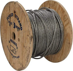 WorkSmart - 3/8" Diam, Aircraft Cable - 10,800 Lb Breaking Strength, 1 x 7 Single Strand - Apex Tool & Supply
