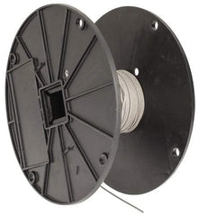 Value Collection - 1/16" x 3/64" Diam, Aircraft Cable - 270 Lb Breaking Strength, 7 x 7 Strand Core, Vinyl Coating - Apex Tool & Supply