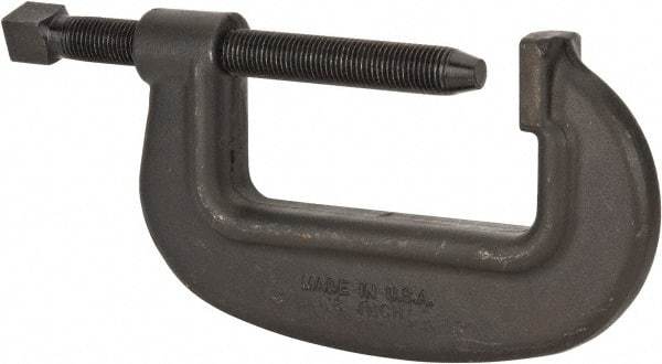 Wilton - Extra Heavy-Duty 8-1/2" Max Opening, 3-5/8" Throat Depth, Forged Steel Standard C-Clamp - 31,250 Lb Capacity, 0" Min Opening, Standard Throat Depth, Cold Drawn Steel Screw - Apex Tool & Supply