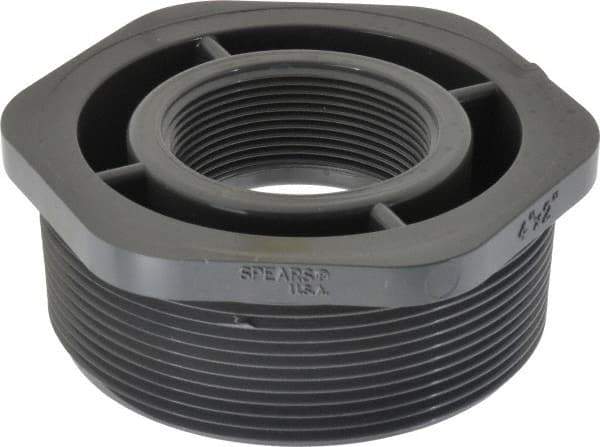 Value Collection - 4 x 2" PVC Plastic Pipe Reducer Bushing - Schedule 80, MIPT x FIPT End Connections - Apex Tool & Supply