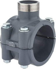 Value Collection - 2 x 3/4" CPVC Plastic Pipe Clamp On Saddle with Viton O-Ring - Schedule 80, Pipe O.D. x SR Fipt End Connections - Apex Tool & Supply