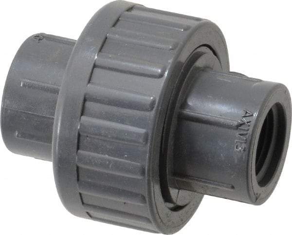 Value Collection - 3/8" PVC Plastic Pipe Union with EPDM O-Ring - Schedule 80, FIPT x FIPT End Connections - Apex Tool & Supply