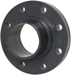 Value Collection - 4" Pipe, 9" OD, PVC Spigot Pipe Flange - Schedule 80, Gray - Apex Tool & Supply