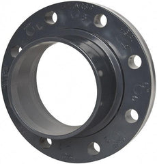 Value Collection - 6" Pipe, 11" OD, PVC Spigot Pipe Flange - Schedule 80, Gray - Apex Tool & Supply
