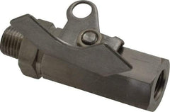 Midwest Control - 1/4" Pipe, Full Port, Stainless Steel Miniature Ball Valve - 2 Piece, Inline - Two Way Flow, MNPT x FNPT Ends, Butterfly Handle, 1,000 WOG, 150 WSP - Apex Tool & Supply