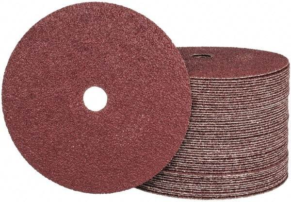 Camel Grinding Wheels - 7" Diam 7/8" Hole 24 Grit Fiber Disc - Very Coarse Grade, Aluminum Oxide, 8,600 Max RPM - Apex Tool & Supply