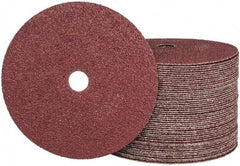 Camel Grinding Wheels - 7" Diam 7/8" Hole 24 Grit Fiber Disc - Very Coarse Grade, Aluminum Oxide, 8,600 Max RPM - Apex Tool & Supply