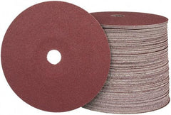 Camel Grinding Wheels - 7" Diam 7/8" Hole 80 Grit Fiber Disc - Medium Grade, Aluminum Oxide, 8,600 Max RPM - Apex Tool & Supply