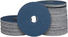 Camel Grinding Wheels - 5" Diam 7/8" Hole 60 Grit Fiber Disc - Medium Grade, Zirconia Alumina, 12,200 Max RPM - Apex Tool & Supply