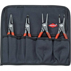 Knipex - 4 Piece Snap Ring Plier Set - Comes in Tool Roll - Apex Tool & Supply