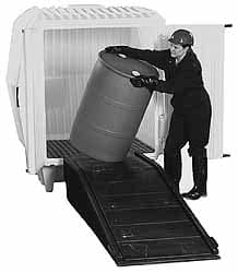 Enpac - 31" Wide x 15-1/2" High, Spill Containment Ramp - Apex Tool & Supply