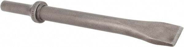 Made in USA - 3/4" Head Width, 6-1/2" OAL, 5/8" Shank Diam, Flat Chisel - Round Drive, Round Shank, Alloy Steel - Apex Tool & Supply