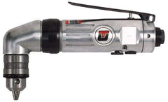 Universal Tool - 3/8" Reversible Keyed Chuck - Right Angle Handle, 1,800 RPM, 4.6 CFM, 0.5 hp, 90 psi - Apex Tool & Supply