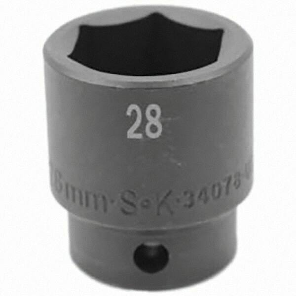SK - Impact Socket - 1/2"DR 28MM IMPACT SOCKET - Apex Tool & Supply