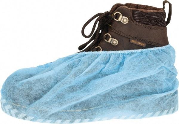 PRO-SAFE - Size XL, Polypropylene, Non-Skid Shoe Cover - Blue, Non-Chemical Resistant - Apex Tool & Supply