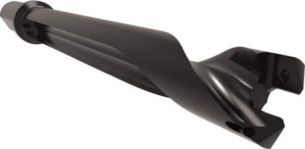 Allied Machine and Engineering - Series 26, 26 to 29mm Diam, 1-1/4" Diam Straight Shank with Flange, Straight Flute Spade Drill - 7-63/64" Max Depth, 9-5/8" Body Length, 11-29/32" OAL, Standard Length, Through Coolant - Apex Tool & Supply