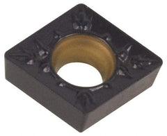 Kennametal - CCMT21.51 MP Grade KCM25 Carbide Turning Insert - TiN/TiCN/Al2O3 Finish, 80° Diamond, 1/4" Inscr Circle, 3/32" Thick, 1/64" Corner Radius - Apex Tool & Supply