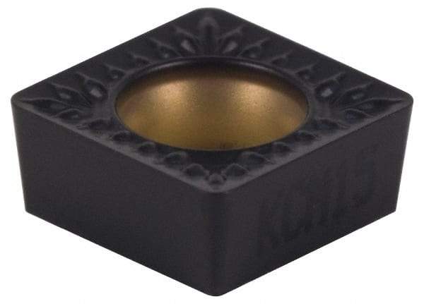 Kennametal - SCMT431 MP Grade KCU10 Carbide Turning Insert - TiAlN Finish, 90° Square, 1/2" Inscr Circle, 3/16" Thick, 1/64" Corner Radius - Apex Tool & Supply