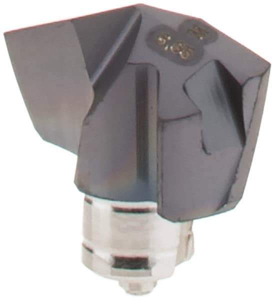 Iscar - Series ICM, 1/4" Diam Grade IC908 140° Replaceable Drill Tip - Carbide, TiAlN Finish, 6 Seat Size, Through Coolant - Apex Tool & Supply