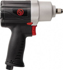 Chicago Pneumatic - 1/2" Drive, 990 RPM, 450 Ft/Lb Torque Impact Wrench - Pistol Grip Handle, 1,700 IPM, 20 CFM, 90 psi, 1/4" NPT Inlet - Apex Tool & Supply