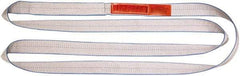 Lift-All - 3' Long x 6" Wide, 28,600 Lb Vertical Capacity, 2 Ply, Polyester Web Sling - 23,000 Lb Choker Capacity - Apex Tool & Supply